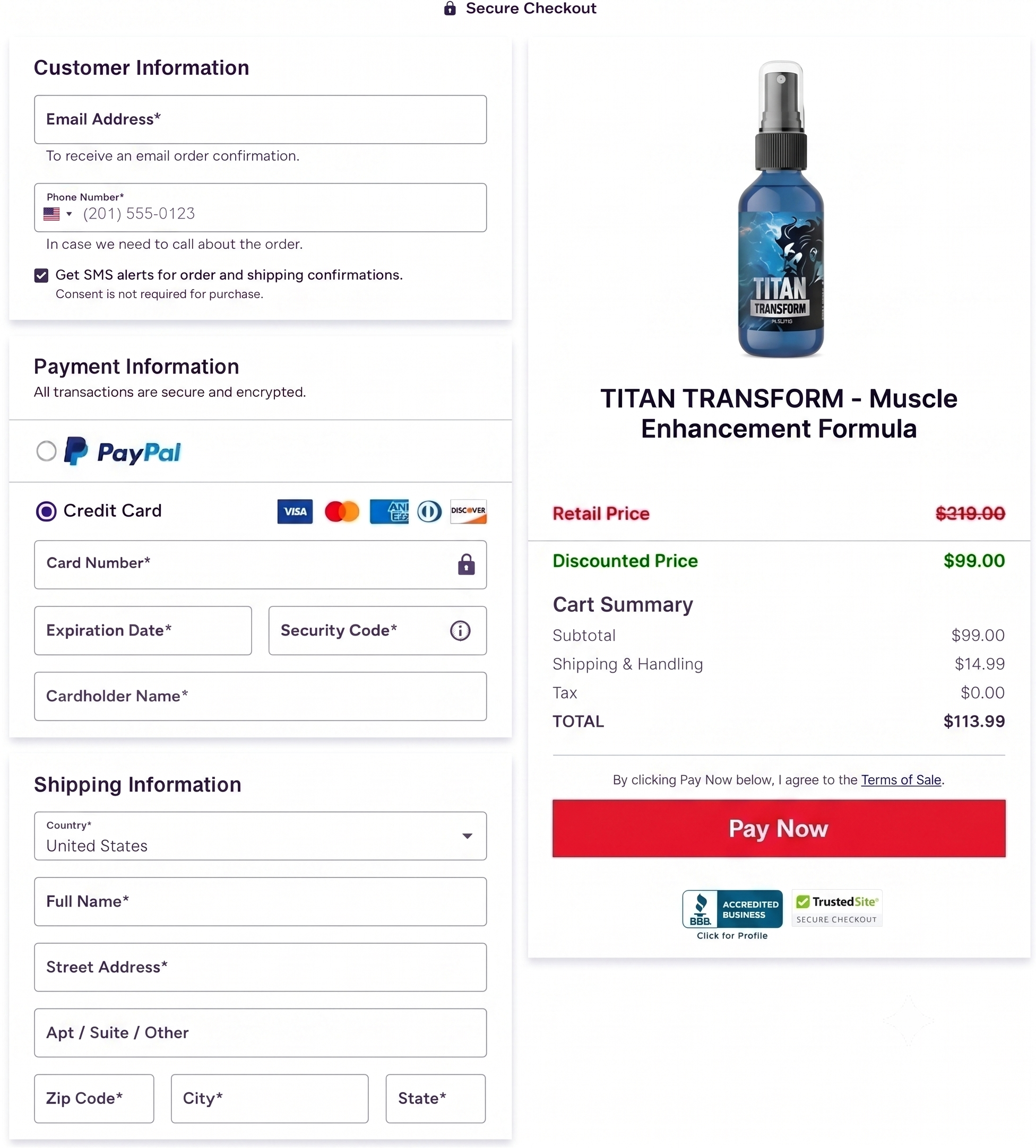 Titan Transform ordering and quality approach